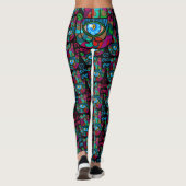 Colorful Groovy Hamsas Leggings (Rückseite)