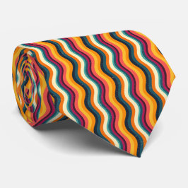 Colorful Groovy Retro Neck Tie Krawatte