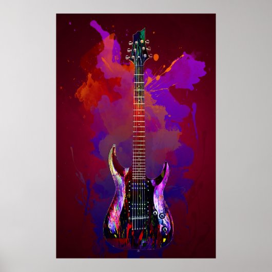 Colorful guitar poster (Vorne)