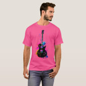 Colorful Guitarist Guitar Music Lover T-Shirt (Vorne ganz)
