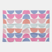 Colorful Half Circle Geometric  Geschirrtuch (Horizontal)