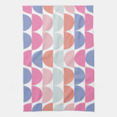 Colorful Half Circle Geometric  Geschirrtuch (Vertikal)