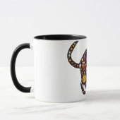 Colorful Halloween Cat Tasse (Links)