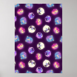 Colorful Halloween Cute Poster