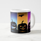 Colorful Halloween Pumpkins Jumbo-Tasse (Vorderseite Rechts)