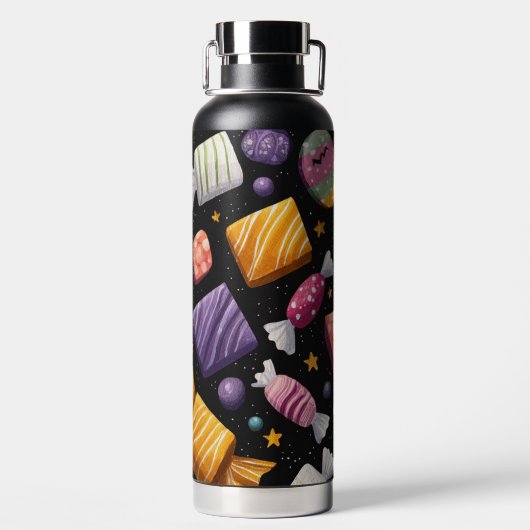 COLORFUL HALLOWEEN SWEETS AND CANDY TRINKFLASCHE (Rückseite)