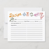 Colorful Hand Drawn Recipe Card (Vorderseite)