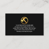 Colorful Handyman Rooftop Buildings Visitenkarte (Rückseite)