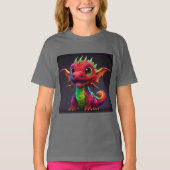 Colorful Happy Baby Dragon Kinder T-Shirt (Vorderseite)