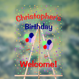 Colorful Happy Birthday Acrylic Sign Acrylschild