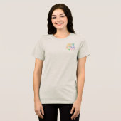 Colorful Happy Birthday Floral Women's  Tshirt (Vorderseite voll)