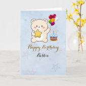 Colorful Happy Birthday Wishes Card  Karte (Gelbe Blume)