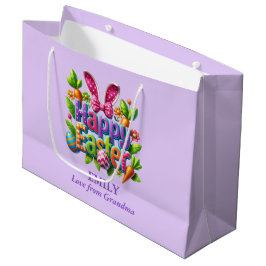 Colorful Happy Easter Große Geschenktüte