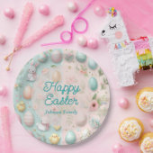 Colorful Happy Easter  Pappteller (Party)