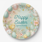 Colorful Happy Easter  Pappteller (Vorderseite)