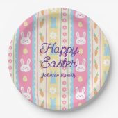 Colorful Happy Easter  Pappteller (Vorderseite)