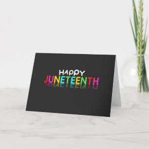 Colorful Happy Juneteenth Karte