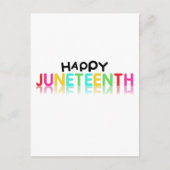 Colorful Happy Juneteenth Postkarte (Vorderseite)