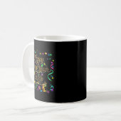 Colorful Happy New Year 2026 Celebration Tygraphy Kaffeetasse (Vorderseite Links)