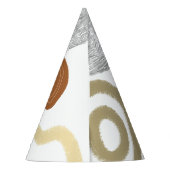 Colorful Happy One 1st Birthday Boy Party Hat Partyhütchen (Rückseite)