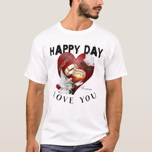 "Colorful HappyDay Graphic - Fun & Bold T - Shirt (Vorderseite)