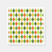 Colorful Harlequin Diamonds Irish St Patricks Day Serviette (Vorderseite)