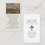 Colorful Heartfelt Condolences Sympathy Card Visitenkarte (Vorne/Hinten)