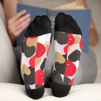 Colorful Hearts Crew Socks Socken
