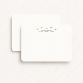 Colorful Hearts Nursery Note Card Einladung