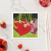 Colorful Hearts Paper Napkin Serviette (Beispiel)