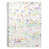 Colorful Hearts Pattern Notebook Notizblock (Vorderseite)