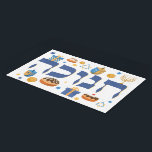 Colorful Hebrew Hanukkah Tray Menorah & Donuts Acryl Tablett<br><div class="desc">Dieses praktische Acryl-Fach wird den Empfänger deLIGHT entfernen. Mit diesem kühnen Design sollte jemand seinen Urlaub machen. Es ist der perfekte Weg, um ein festliches Hanukkah/Chanukah Party Tisch Set. Ein toller Ort für die Donuts oder für die Menorah! Whimsikale bunte Chanukah-Elemente — einschließlich Jelly Donuts, Dreidels, Wrapped Gifts, Gold Coins...</div>