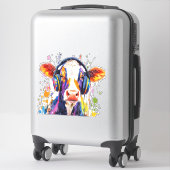 Colorful Highland Cow Aufkleber (Koffer)