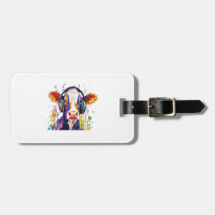 Colorful Highland Cow Gepäckanhänger