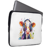 Colorful Highland Cow Laptopschutzhülle (Vorne Rechts)