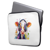 Colorful Highland Cow Laptopschutzhülle (Vorderseite Links)