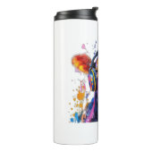 Colorful Highland Cow Thermosbecher (Nach links gedreht)