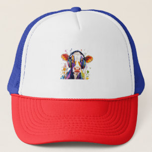 Colorful Highland Cow Truckerkappe