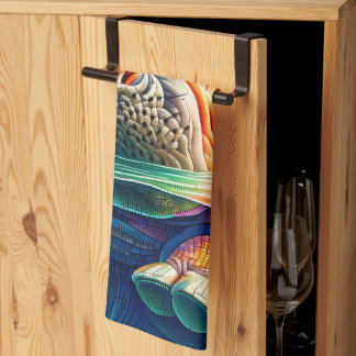 Colorful Hippo Geschirrtuch