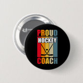 Colorful Hockey Coach Button (Vorne & Hinten)