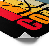 Colorful Hockey Coach Poster (Ecke)