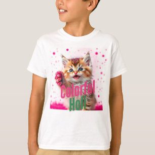 Colorful Holi - Niedlich Kitten Edition! T-Shirt