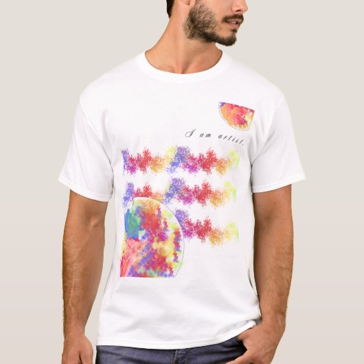 Colorful Holi Spritzer T - Shirt for Men (Vorderseite)