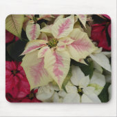 Colorful Holiday Poinsettias Floral Mousepad (Vorne)