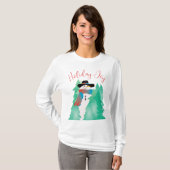 Colorful Holiday Snowman T-Shirt (Vorne ganz)