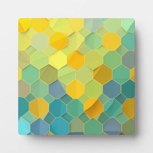 Colorful Honeycomb Geometric Pattern Fotoplatte (Vorderseite)