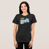 Colorful Hope Graffiti - Y2K Sparkle Aesthetic Tri-Blend Shirt (Vorderseite voll)
