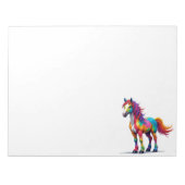 Colorful Horse Notizblock (Vorderseite)