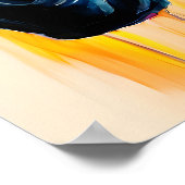 Colorful Horses Vibrant Art Poster (Ecke)