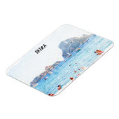 Colorful Ibiza Beach Travel Souvenir Magnet (Linke Seite)